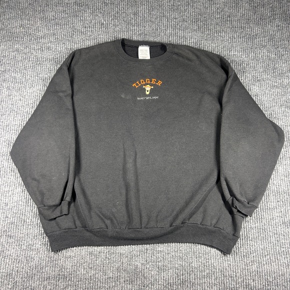 Disney Tops - Vintage Disney Sweatshirt Women's XXL Tigger Bouncy Days Ahead Black 90s